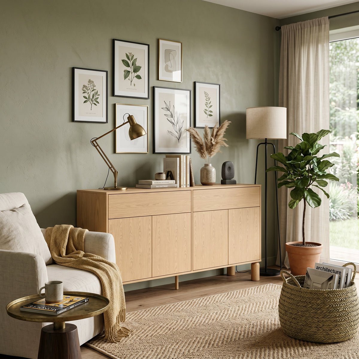 Fjord 4-door Sideboard 180x92, Scandinavian Style – photo 2