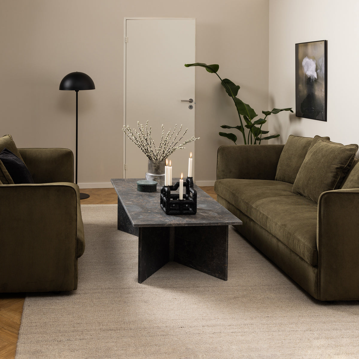 Stolik kawowy Plaris 140x42 w stylu eleganckim – w aranżacji wnętrza