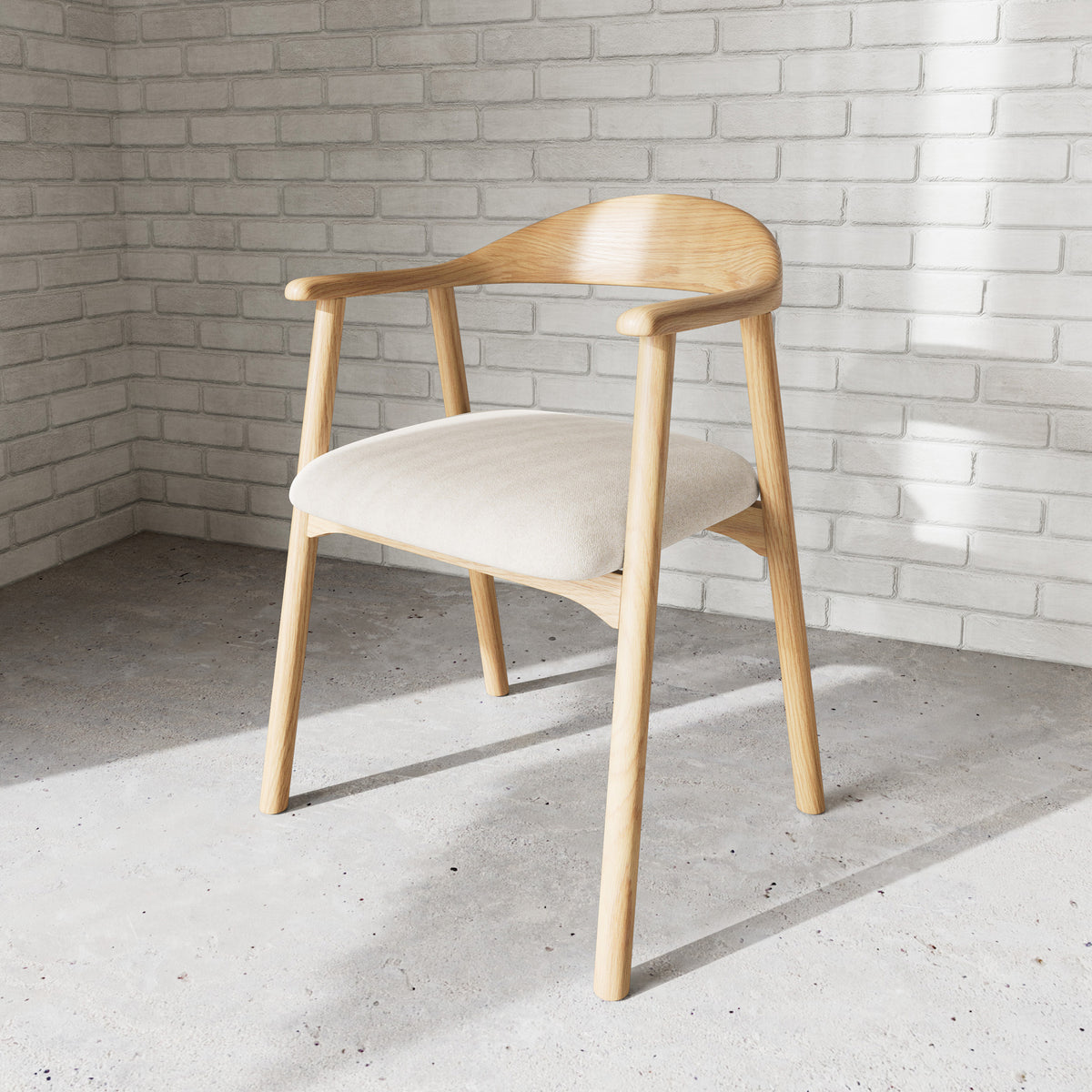 Hikari Set of Two Dining Chairs, Scandinavian Style – in a room setting