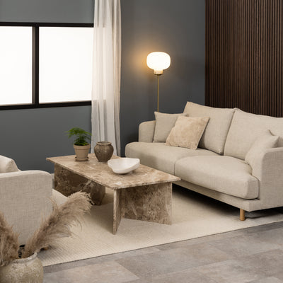 Stolik kawowy do salonu Plaris 140x42 w stylu eleganckim – w aranżacji wnętrza