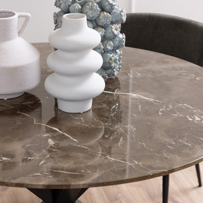 Morial Round Dining Table 120x76 cm, Elegant Style – in a room setting