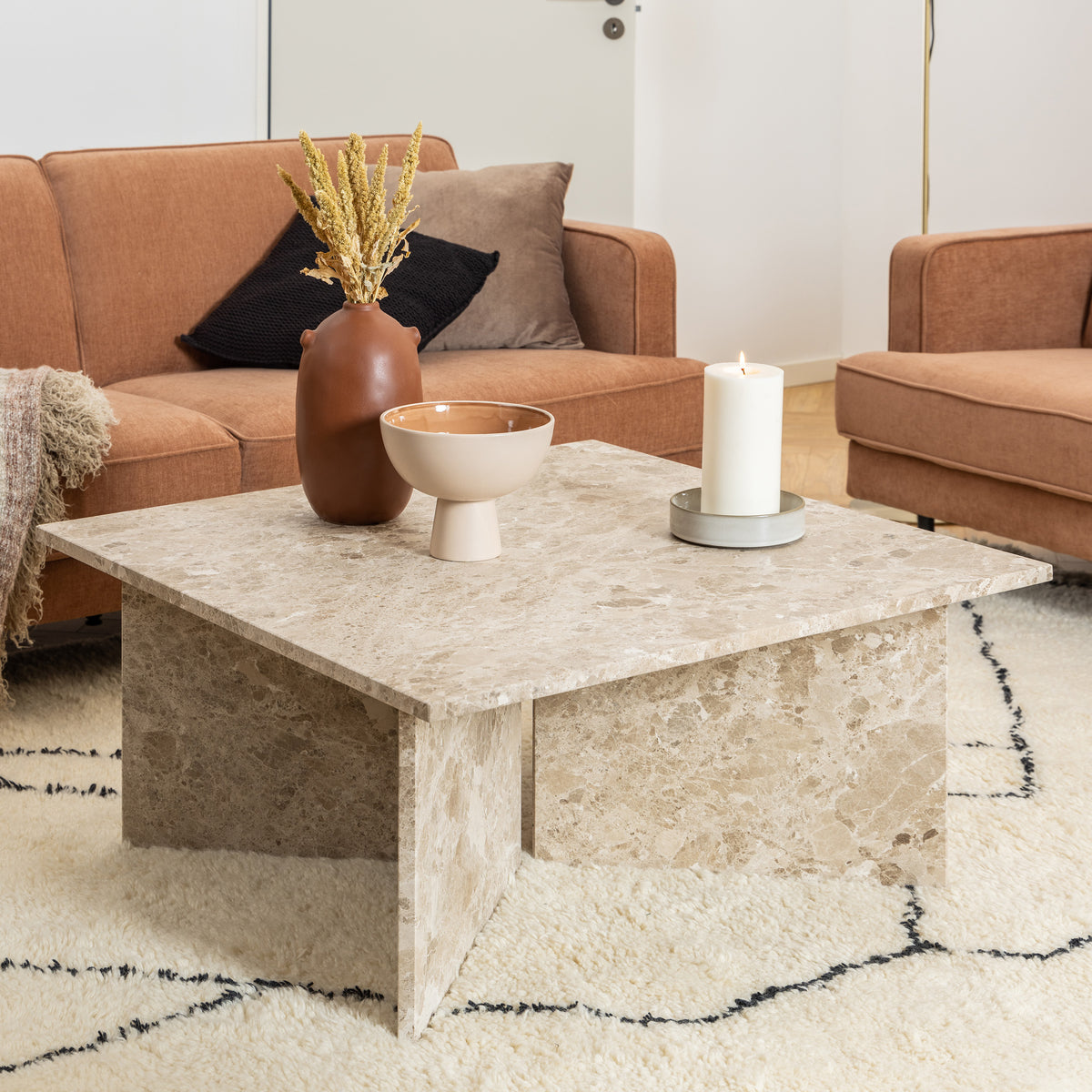 Stolik kawowy Plaris 90x42 w stylu eleganckim – w aranżacji wnętrza