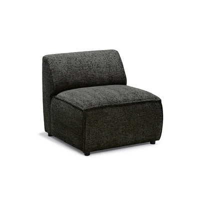 Sofa modułowa BRICK Moduł S Uniwersalny Grafitowy Brąz (BELLA 25)