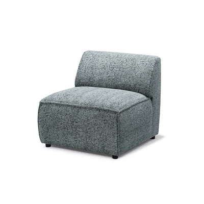 BRICK Modular Corner Sofa – Module S, Left, Emerald Gray (BELLA 35)