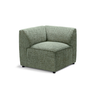BRICK Modular Corner Sofa – Module M, Right, Muted Olive (BELLA 85)