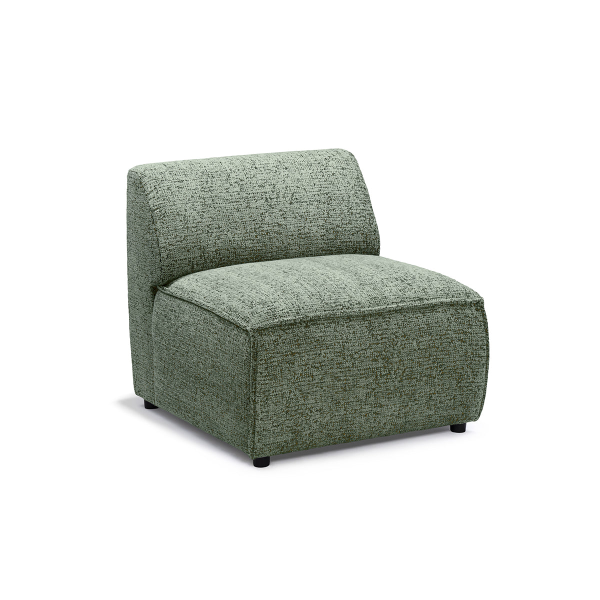 Sofa modułowa BRICK Moduł S Uniwersalny Zgaszona Oliwka (BELLA 85)