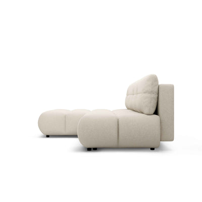 Milorya Corner Sofa Bed DL 230 cm, Modern Style – side view