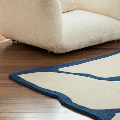 Tapis Mizu au motif anguleux dans des tons contrastés, de style classique - photo 3