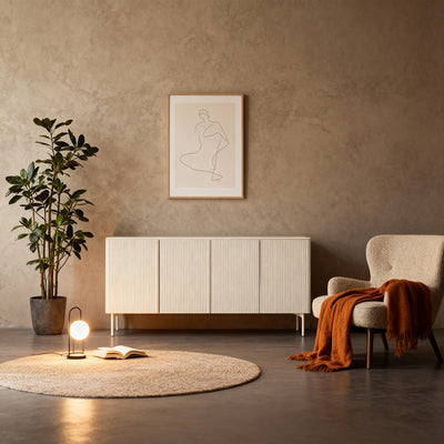 Komoda MuzZI z drzwiami 195x81 w stylu nowoczesnym – w aranżacji wnętrza
