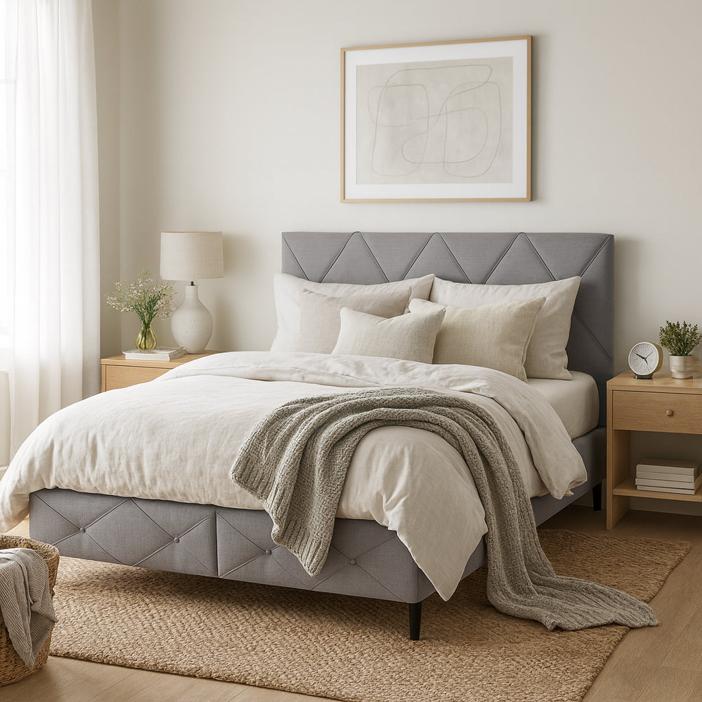Wianec Continental Divan Bed with Storage 140x200, 160x200 and 180x200, Classic Style – in a room setting
