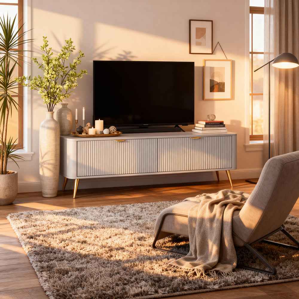 Laanti TV Unit / TV Stand 163x51, Modern Style – in a room setting