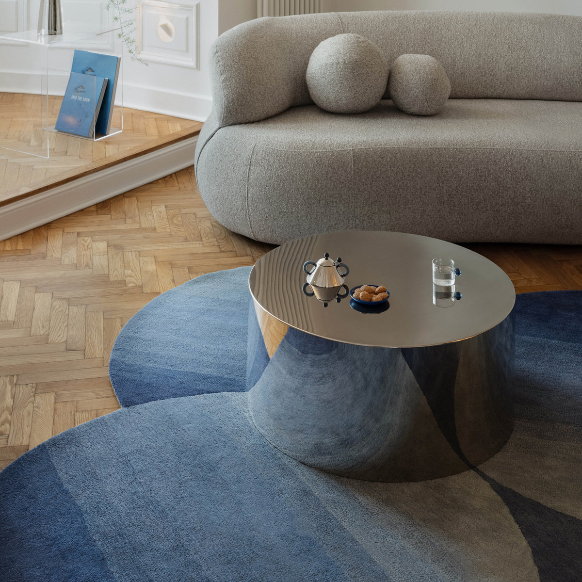 Tapis Berri avec un motif circulaire dégradé de style moderne - photo 3