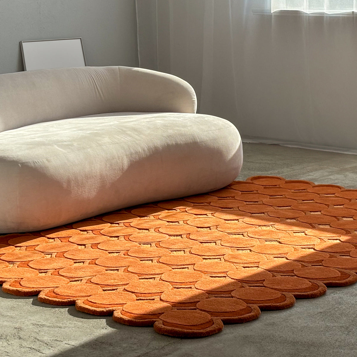 Tapis Pelli avec un motif géométrique en relief de style glamour - photo 2