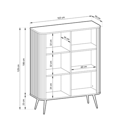 Komoda Eva 103x129 w stylu nowoczesnym – zdjęcie 10