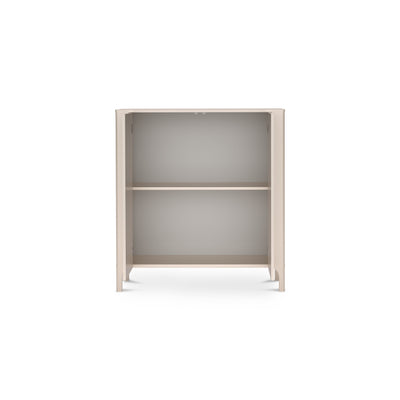 Commode EKLIPSO 103x95 avec façade à deux portes au style moderne, coloris cachemire - intérieur après ouverture | Pillovely