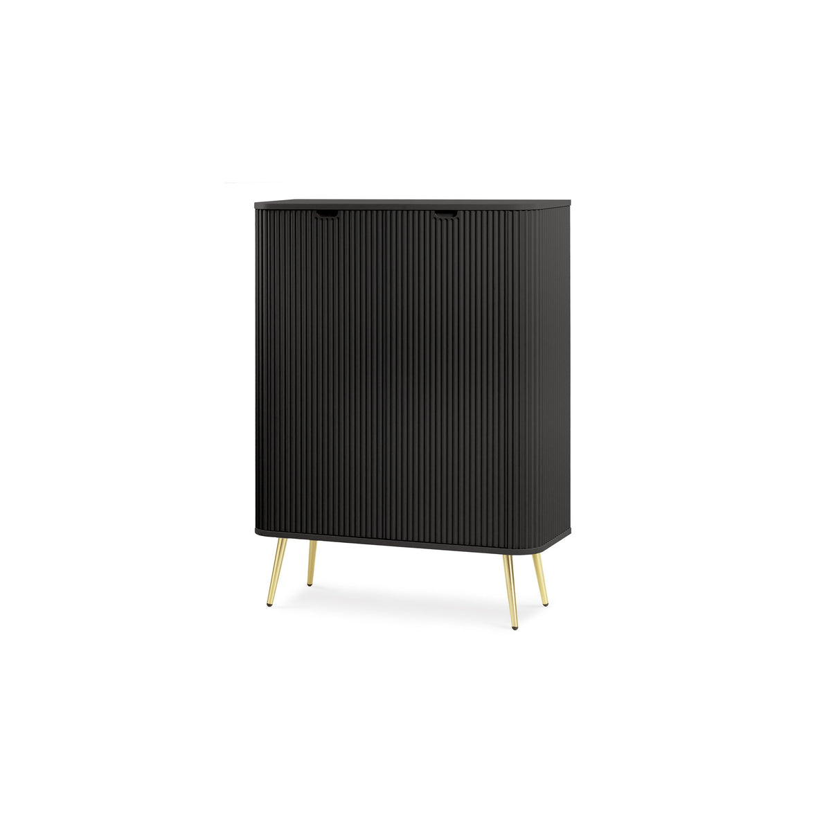 Komoda 103x129 w stylu nowoczesnym | Eva Czarny Złoty