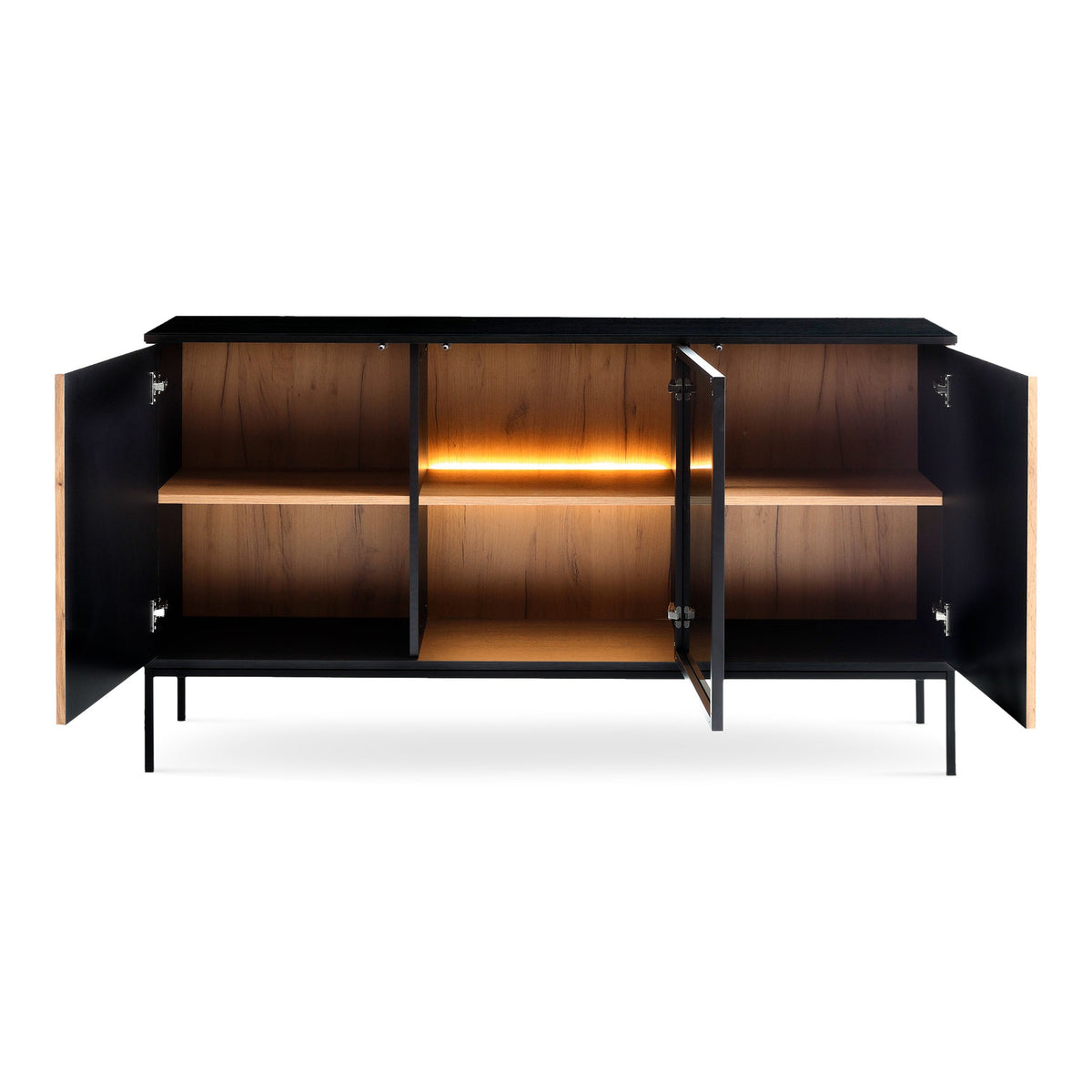 Komoda Lampy z drzwiami 154x83 w stylu loft – zdjęcie 4