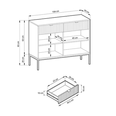 Komoda Roza 104x83 w stylu nowoczesnym – zdjęcie 33