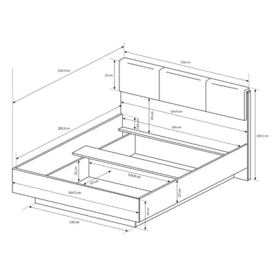 Łóżko tapicerowane Armelia z pojemnikiem 160x200 – zdjęcie 3
