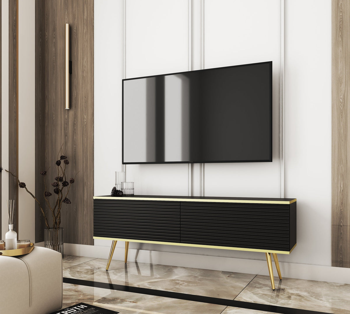 Meva TV Unit 135x30, Modern Style – photo 19