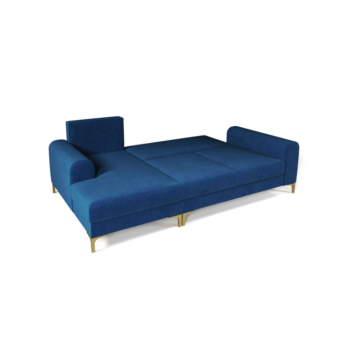Canapé d'angle Arpelo 245x145, version gauche, une fois déplié – surface de couchage 200 x 120 cm, canapé d'angle convertible avec mécanisme Automat DL