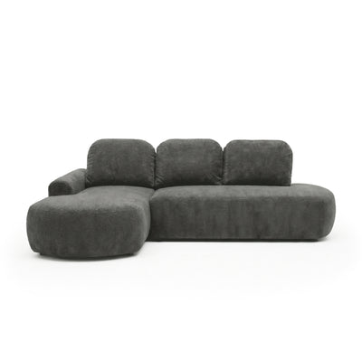 Canapé d'angle Moluni 263 cm Crépuscule Olive (BELLINI 03), version gauche – canapé d'angle pour dormir au quotidien