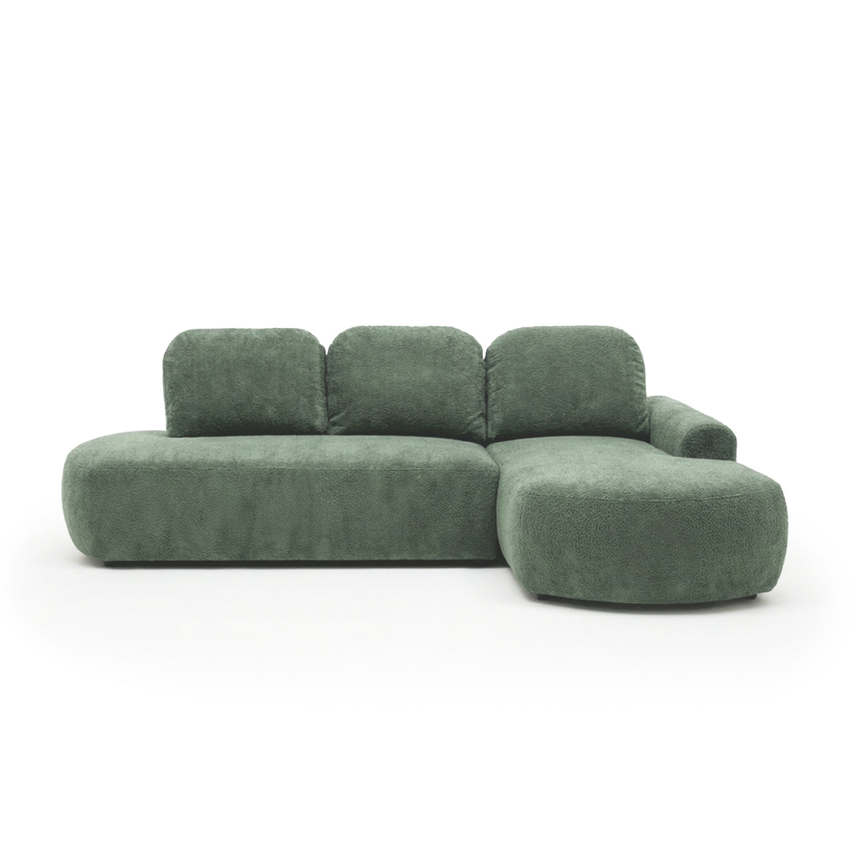 Canapé d'angle Moluni 263 cm Roche Verte (BELLINI 15), version droite – canapé d'angle en L pour l'appartement