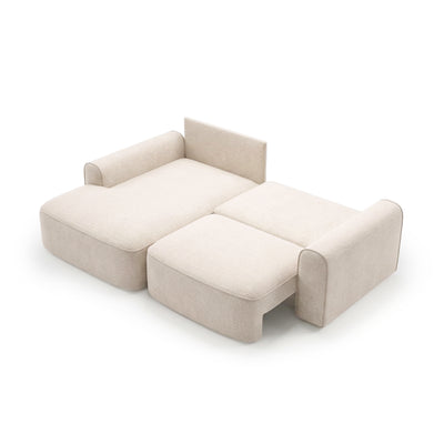 Canapé d’angle Saniri côté gauche – couchage déplié, canapé d’angle convertible à mécanisme automatique