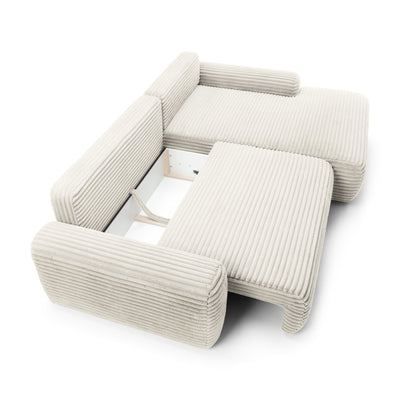 Dori Corner Sofa Bed with Storage 125x200, Modern Style – photo 5