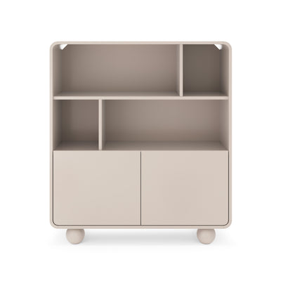 Regał Ballo 108x121 w stylu japandi – widok z przodu