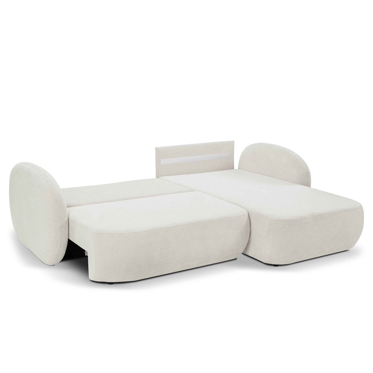 Narożnik z funkcją spania Olemo DL 248 cm w stylu nowoczesnym, tkanina Aragon – zdjęcie 3