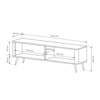Szafka RTV Laanti 163x51 w stylu nowoczesnym – zdjęcie 6