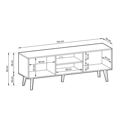 Szafka RTV Las 154x56 w stylu loft – zdjęcie 6