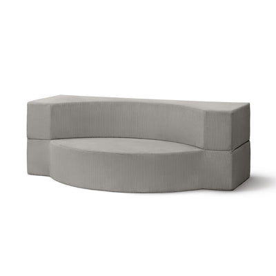 Lunaria Modular Foam Sofa Bed 200 cm, Japandi Style – Ash White (POSO 110)