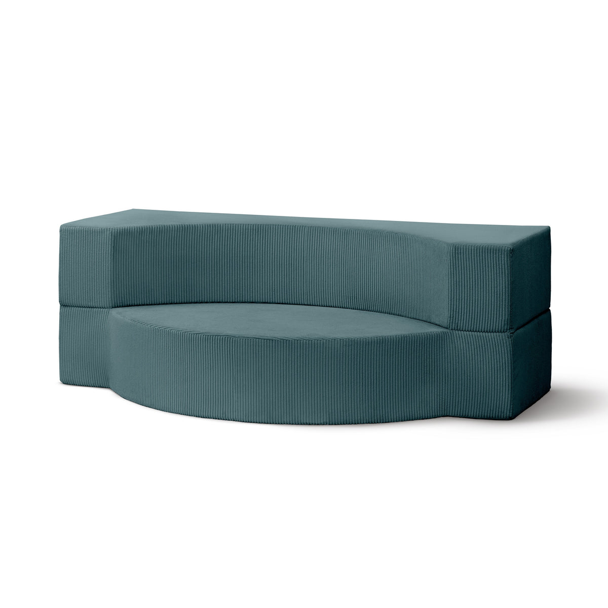 Lunaria Modular Foam Sofa Bed 200 cm, Japandi Style – Deep Graphite (POSO 125)