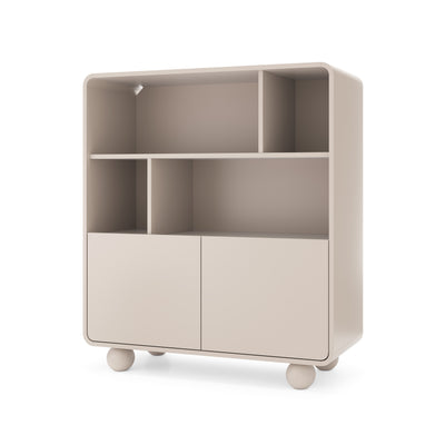 Regał Ballo 108x121 w stylu japandi – widok pod kątem | Pillovely