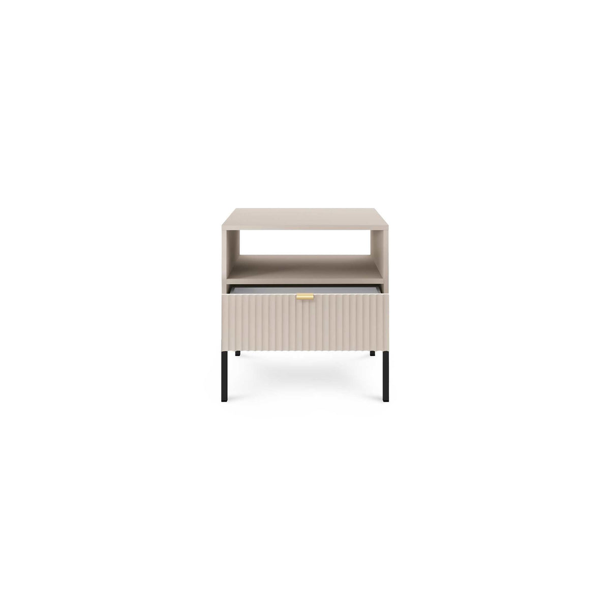 Roza Bedside Table with Drawer 54x56 cm, Glamour Style – photo 8