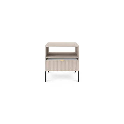 Roza Bedside Table with Drawer 54x56 cm, Glamour Style – photo 8