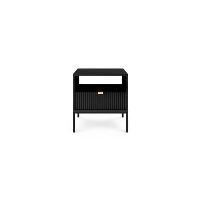 Roza Bedside Table with Drawer 54x56 cm, Glamour Style – photo 30