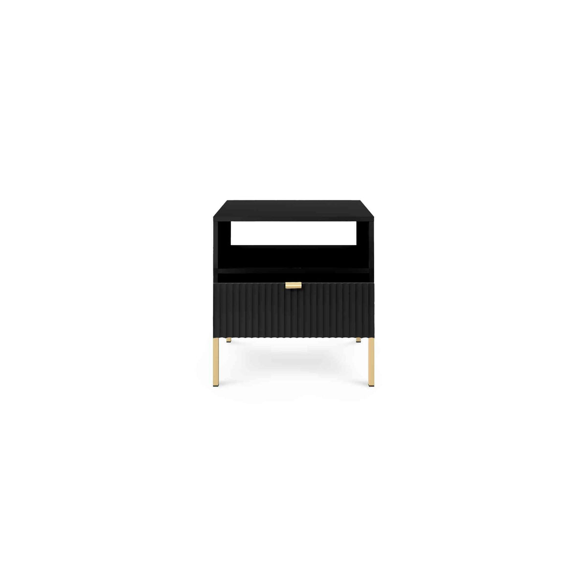 Roza Bedside Table with Drawer 54x56 cm, Glamour Style – photo 29