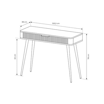Laanti Dressing Table with Drawer 100x78 cm, Modern Style – photo 6