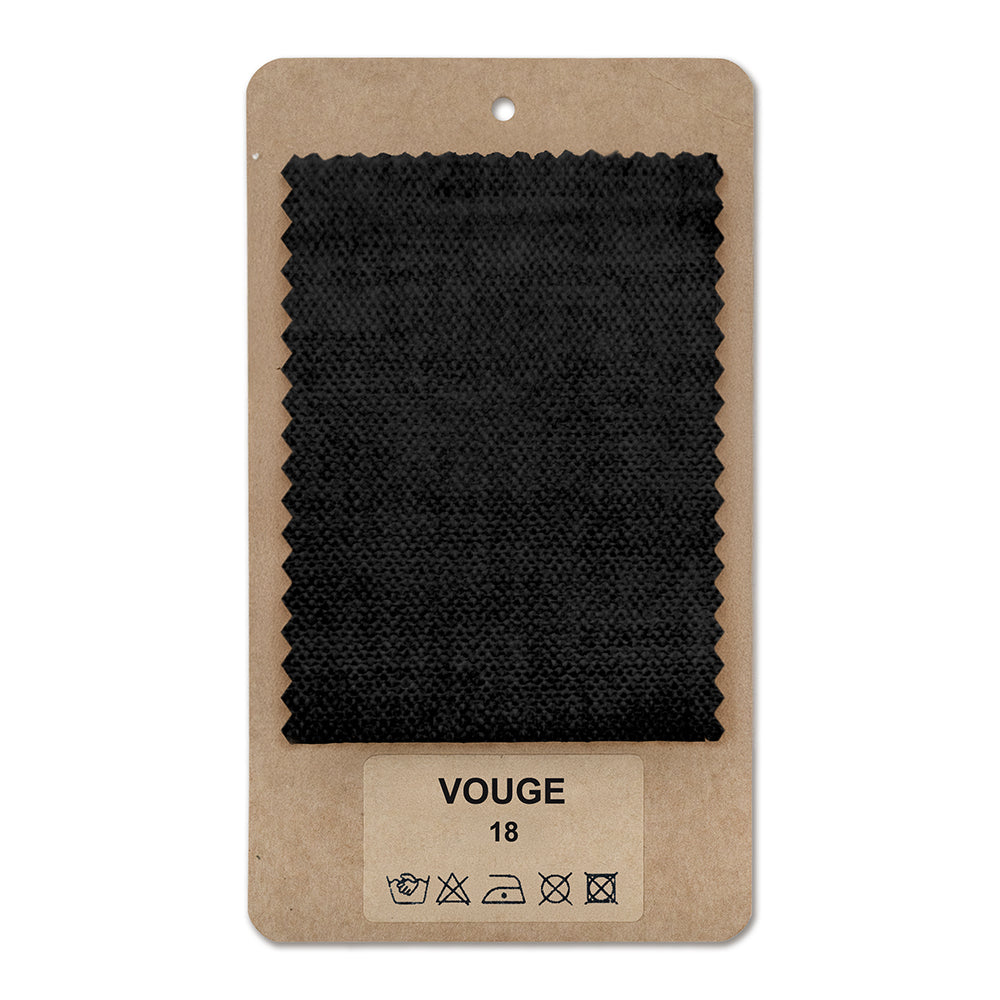 Fabric sample VOUGE Deep Black (VOUGE 18)