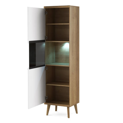 Witryna Lato przeszklona 50x197 cm w stylu skandynawskim – zdjęcie 3