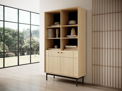 Sabi Display Cabinet 104x185 cm, Japandi Style – photo 9