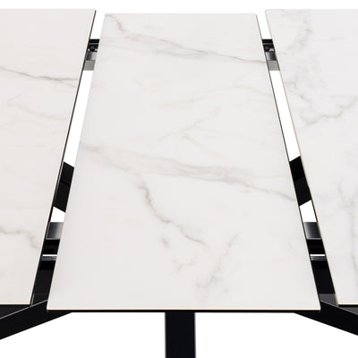 Lorrins Large Extendable Dining Table 200–240x76 cm, Modern Style – close-up of details and texture