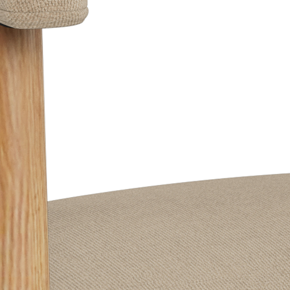 Hikari Komfort Set of Two Chairs with Armrests, Scandinavian Style – close-up of details and texture