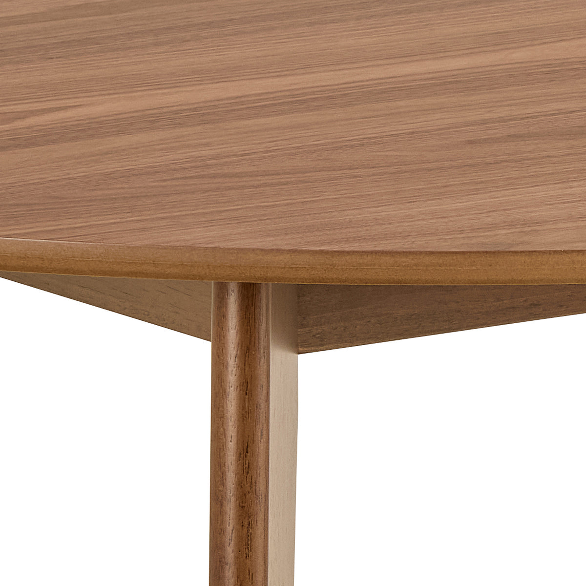 Krel Round Dining Table 120x76 cm, Japandi Style – close-up of details and texture