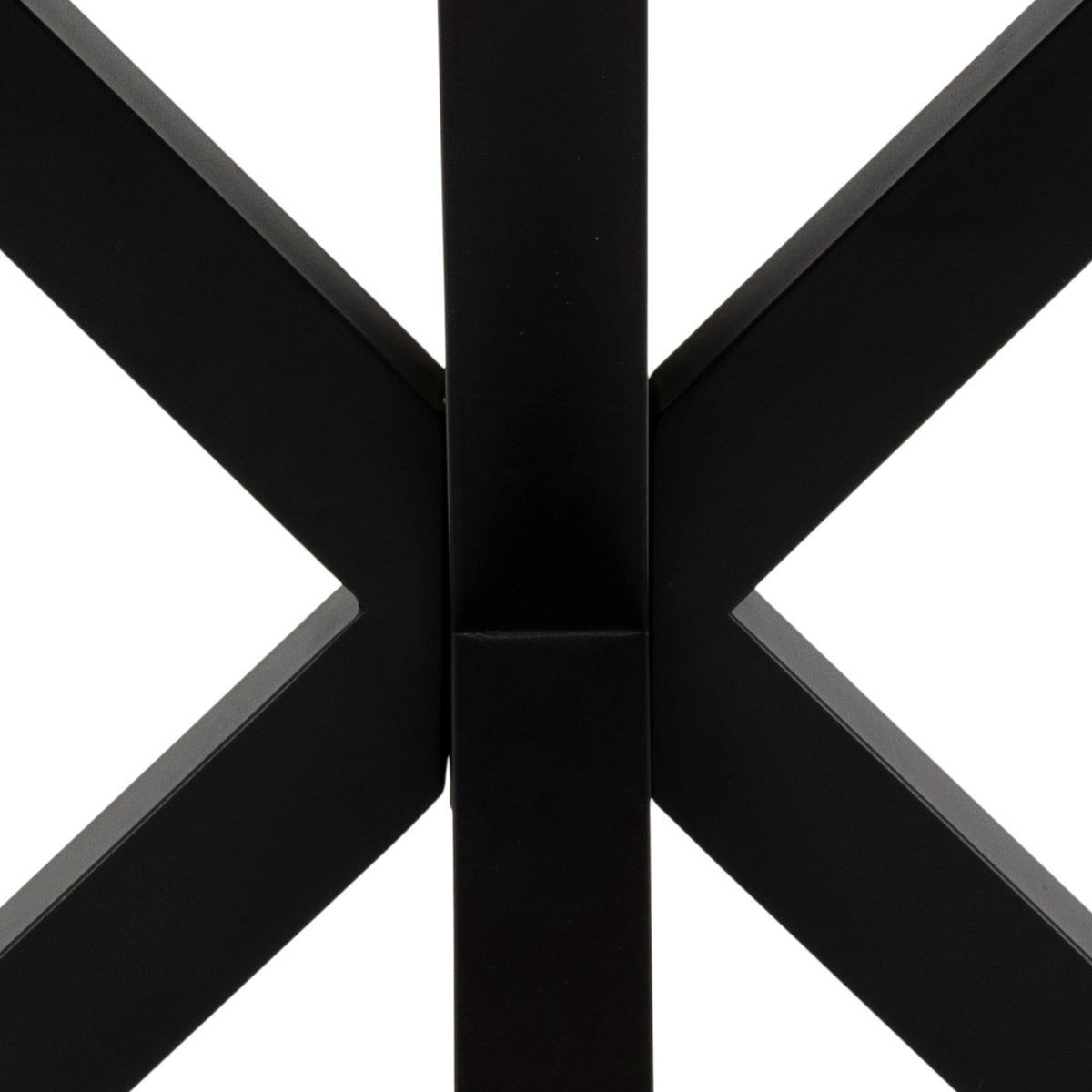 Okrągły stół Stela Classic 120x77 w stylu industrialnym – zbliżenie na detale i fakturę