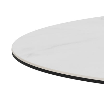 Stela Round Dining Table 119x76 cm, Modern Style – close-up of details and texture