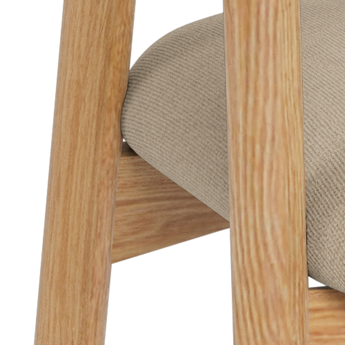 Hikari Komfort Set of Two Chairs with Armrests, Scandinavian Style – close-up of details and texture